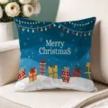 Christmas throw pillow cover decorative holiday cushion case for living room sofa bedroom - Single-Sided Peach Skin Pillow Cover Without Core 45x45cm / T770BZ-5