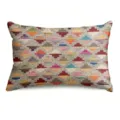 Bohemian style throw pillow case with colorful geometric printed pattern, soft fabric. - BZ202605061-5
