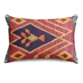 Bohemian style rectangular throw pillow cover with ethnic geometric print and vintage design. - BZ202605061-14