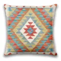Bohemian geometric throw pillow cover, Persian pattern decorative cushion for home sofa bed. - BZ20260506-13