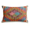 Bohemian geometric printed throw pillow cover, vibrant colorful decorative cushion case. - BZ20260506-18