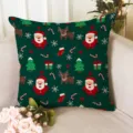 Weihnachten Weihnachtsmann Rentier Kissenbezug festlich gruen deko kissen huelle winter deko - Z1872BZ-22