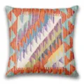 Bohemian throw pillow cover with vibrant Persian geometric print for home decor 45x45 cm - BZ20260506-19