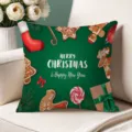 Christmas Theme Printed Cushion Cover Soft Holiday Sofa Pillow Case Decorative Pillowcase - Single-Sided Peach Skin Pillow Cover Without Core 45x45cm / T770BZ-26