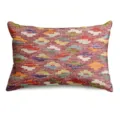 Bohemian style rectangular throw pillow cover with vibrant ethnic Persian pattern design. - BZ20260506-27