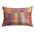 Bohemian style throw pillow cover in multi-color Persian Kilim print, rectangular variant. - BZ202605061-29