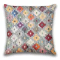 Bohemian geometric printed throw pillow cover, vintage ethnic decorative cushion case. - BZ20260506-32
