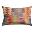 Bohemian style decorative throw pillow cover with vibrant Persian geometric print design. - BZ20260506-33