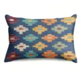 Boho throw pillow cover with ethnic geometric print, decorative cushion for sofa. - BZ202605061-37