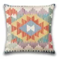 Bohemian geometric throw pillow cover, ethnic style decorative cushion case for sofa home decor - BZ20260506-38