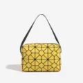 Sac à main géométrique jaune, élégant sac à épaule décontracté pour femmes quotidien. - Jaune