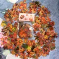 Transparent waterproof autumn maple leaf plant stickers pack for journaling and DIY crafts. - Autumn Maple Leaf