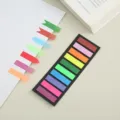 Translucent colorful sticky notes and index tabs displayed on grid notebook and desk detail view. - Irregular Style 4