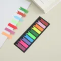 Translucent neon sticky index tabs, colorful arrow memo notes for office and study organization. - Irregular Style 3
