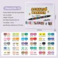 Doppelseitige Acryl-Marker Set, 60 Farben 30 Stift, wasserfeste DIY Graffiti Malstifte. - 6600A-30 (Doppelkopf 60 Farben)