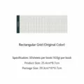 Extra long grid notepad natural color sticky note memo pad student stationery writing paper - Rectangular Grid / 50 Pieces/Pack