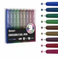 9 Colors Retro Erasable Gel Pen Set 0.6mm Fine Point Cute Stationery Pens for Journaling - Vintage Style Erasable Gel Pen