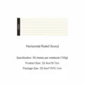 Long lined memo notepad 50 sheets 103g student stationery sticky note pad notebook - Horizontal Lined / 50 Pieces/Pack