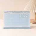 calendario de escritorio 2027 minimalista creativo citas motivacionales azul organizador - Azul Ensueño [Inglés]
