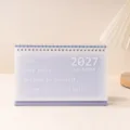 calendario de escritorio 2027 estilo coreano creativo memo planificador diario organizador deco - Morado Ensueño [Inglés]
