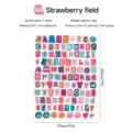 Colorful alphabet and number stickers for DIY journaling, scrapbooking, and photo decoration. - 4A-Strawberry Field
