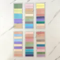 Set di 6 note adesive trasparenti in PET con indicatori di colore Morandi per scuola ufficio - Vedi dettagli / Colore macaron