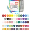 Lanquo 60 Colors Acrylic Marker Set, Direct Liquid Watercolor Pens with Soft Tip for Art Drawing. - 60 Colors