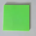 Blocchetto per appunti adesivo trasparente quadrato in PET verde semplice indice - 75*75mm 50 Fogli / Verde erba