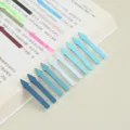 Note adesive a freccia PET blu, etichette indice trasparenti per ufficio e studio. - Stile 11