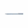 Minimalist retractable gel pen in winter mallow blue, smooth writing stationery. - Winter Blue