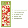 Cute cartoon waterproof PVC sticker sheet for diary scrapbooking and DIY crafts decoration. - Apple Garden