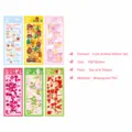 Cute Cartoon PVC Guka Sticker Set 6 Sheets Decorative Journal Scrapbook DIY Supplies - 6 Sheets Set