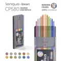 Lanquo Qimiart CP580 Morandi Colored Lead Refills 24PCS Oily 3.0mm Drawing Pencils Refill - Morandi Color Series (Refill)