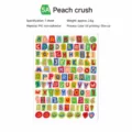 Korean colorful letter symbol emoji number sticker DIY waterproof journal scrapbooking - 5A-Peach Crush