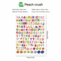 Colorful alphabet number and symbol sticker sheet DIY decorative waterproof planner sticker - 5B-Peach Crush