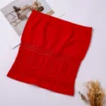 Rotes, ärmelloses Bandeau-Top mit floralem Spitzenmuster, atmungsaktive Sommerunterwäsche. - 2XL / Rot