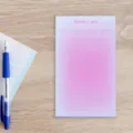 Gradient pink To-Do list notepad memo pad with check circles for daily planning office stationery - To-do List