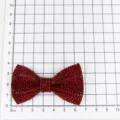 Red rhinestone bow shoe charm and hair accessory, sparkling crystal bow for girls. - Red (1)