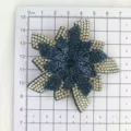 Rhinestone flower accessory crystal DIY patch for phone case shoes bag decoration - Dark Blue
