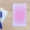 Pink gradient daily schedule memo notepad cute sticky notes stationery planner pad - Daily Schedule