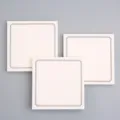 Vintage style square memo pad sticky notes set for student study and daily message memo. - Border / White