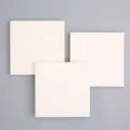 Square sticky notes memo pad adhesive notes cream white color variant for office school stationery - Blank / White