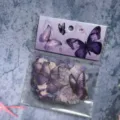 Butterfly sticker pack, purple transparent PET waterproof material, journaling decor. - Purple Butterfly Dream (40 Sheets)