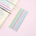 Morandi color translucent sticky index tabs, thin long strip memo pad bookmarks for study. - Style 5