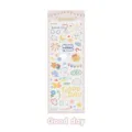 Korean style DIY Guka journal material thick PVC sticker sheet with cute pastel cloud elements - Good Day