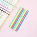 Morandi translucent sticky notes index tabs set colorful long memo pads for book reading - Style 7