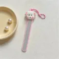 Cute cartoon nail file with puppy charm, portable pink manicure tool for daily personal care. - Dog / Pink