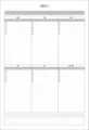 Planificateur hebdomadaire minimaliste bloc-notes de bureau calendrier quotidien de tâches - Plan hebdomadaire