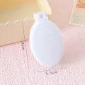 Spazzola per capelli pieghevole da viaggio con specchio mini pettine da massaggio. - confezione individuale / Bianco