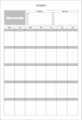 Minimalist monthly planner desktop schedule daily time table memo form notepad page. - Monthly Planner